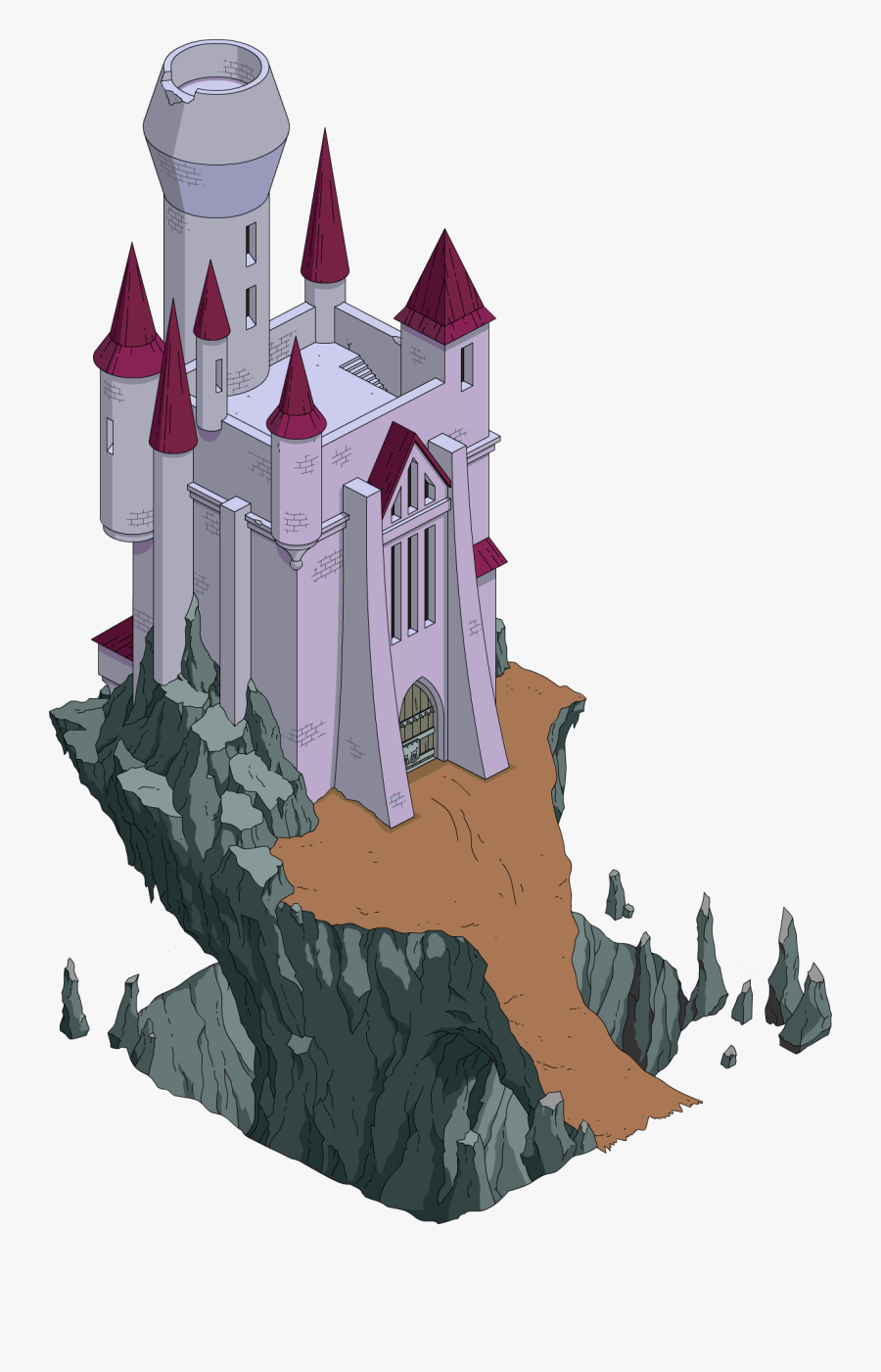 Transparent Simpsons Clipart - Castle, Transparent Clipart