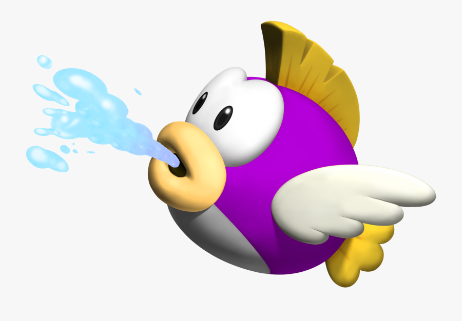 Yoshi's Island Spray Fish, Transparent Clipart