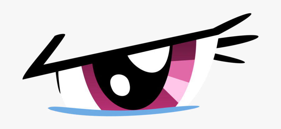 Rainbow Dash Angry Eye Vector - Rainbow Dash Eye, Transparent Clipart