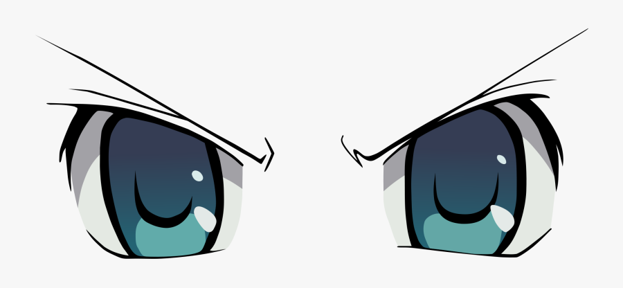 Transparent Anime Eyes Png Transparent - Transparent Angry Eyes Png, Transparent Clipart