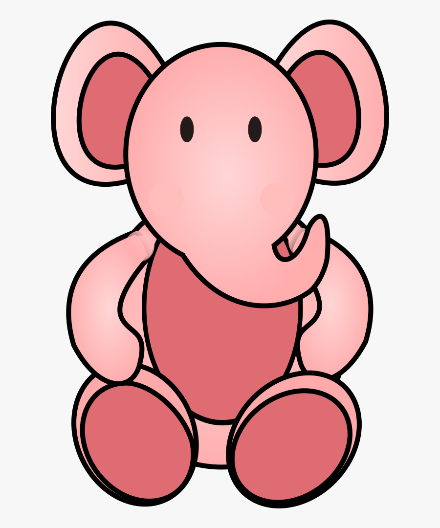 Pink Elephant - Girasoles Para Colorear, Transparent Clipart