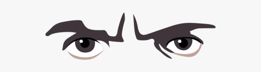Angry Cartoon Eyes - Angry Cartoon Eyes Transparent, Transparent Clipart