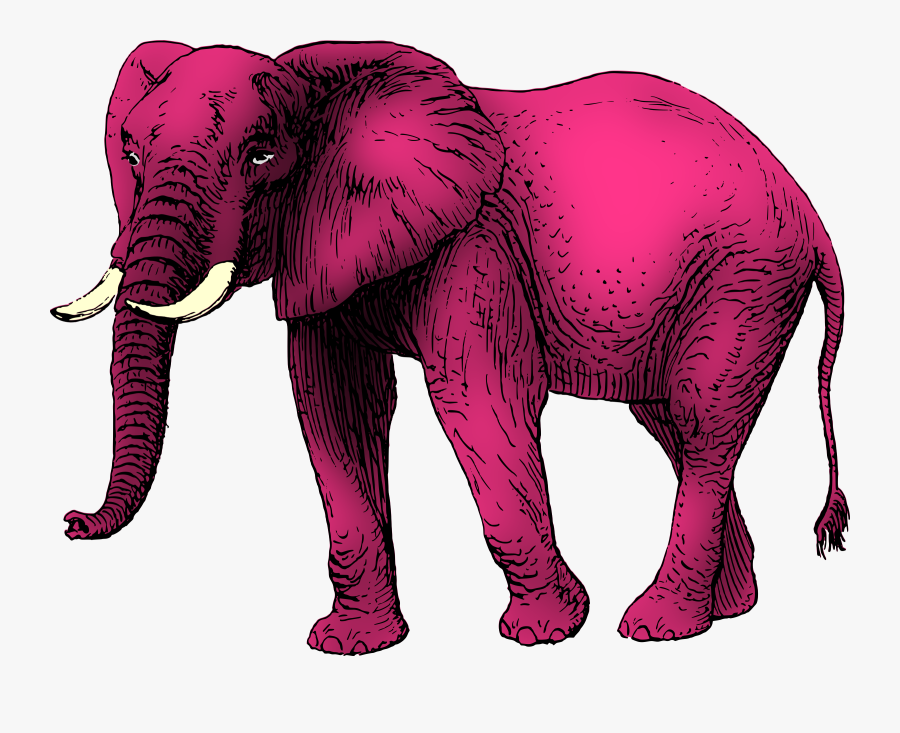 Wildlife,cattle Like Mammal,vertebrate - Pink Elephants, Transparent Clipart