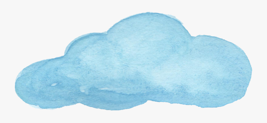 Water Color Cloud Png, Transparent Clipart