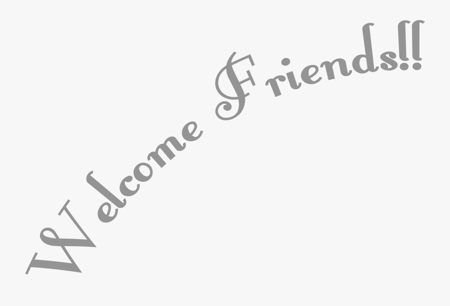 Transparent Cattails Black & White Clipart - Transparent Welcome Friends, Transparent Clipart