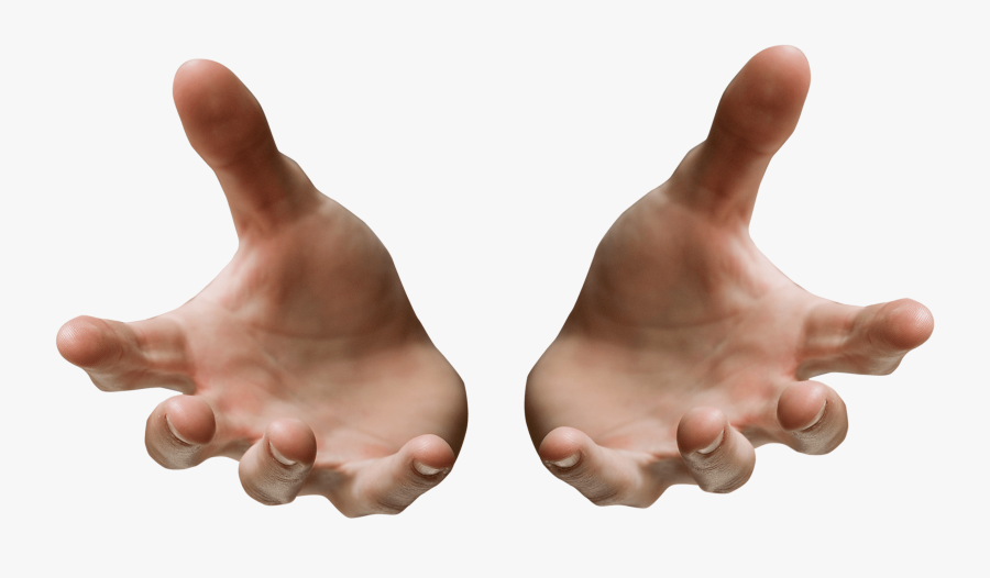 Hands Open Receiving - Hand Reaching Out Png, Transparent Clipart