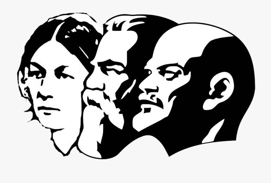 Marx Cliparts - Marx Engels Lenin Png, Transparent Clipart