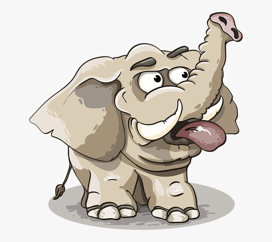Elephant, Grey, Trunk, Tusks, The Language, Funny, - Television, Transparent Clipart
