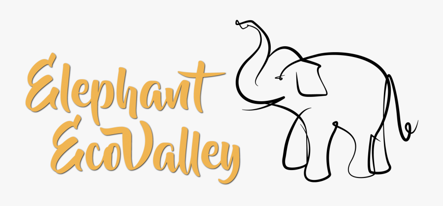Elephant Ecovalley - Calligraphy, Transparent Clipart
