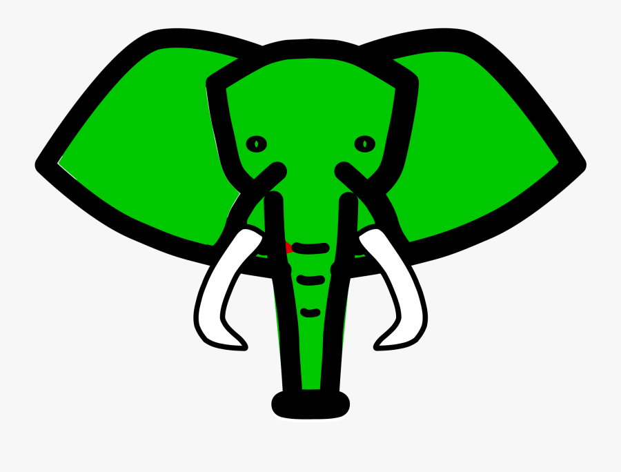 Elephants Svg Green Royalty Free Library - Elephant Icon Png, Transparent Clipart