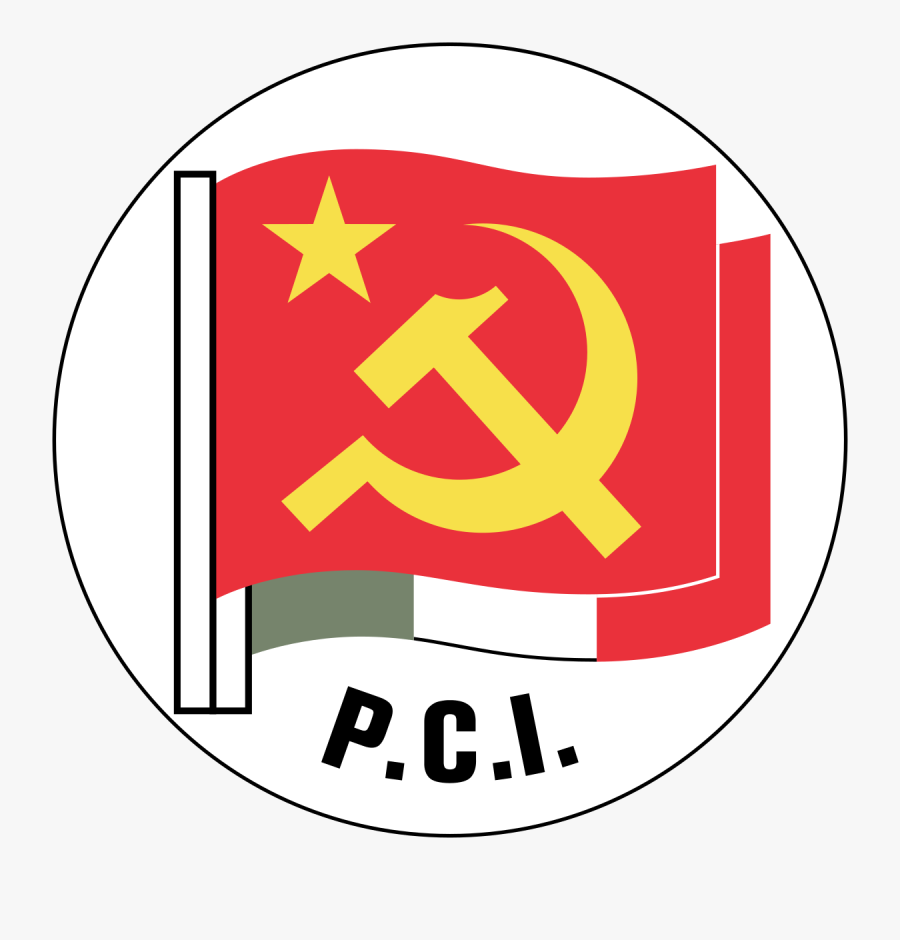Communist Flag Png - Partito Comunista Italiano, Transparent Clipart