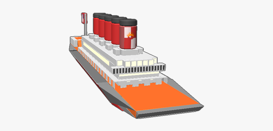 Clip Art Blocksworld This Is The - Ocean Liner, Transparent Clipart
