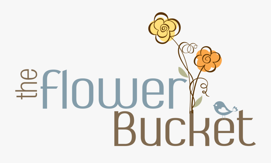 Logo For The Flower Bucket San Antonio - Graphic Design, Transparent Clipart