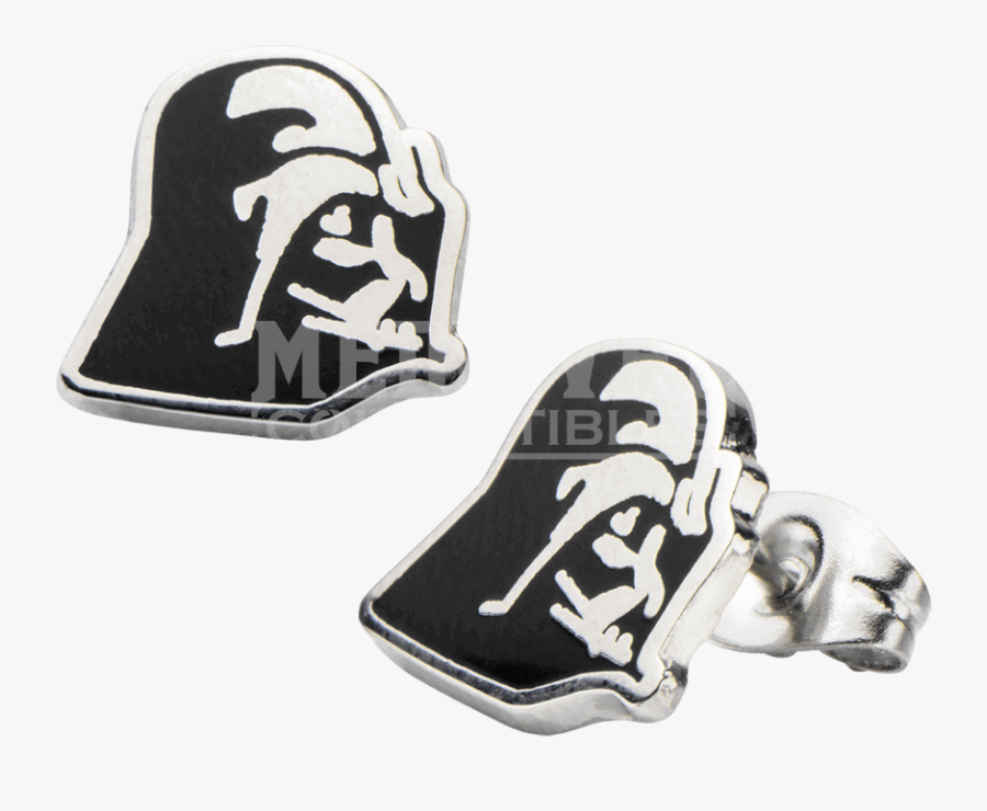 Transparent Darth Vader Silhouette Png - Earring, Transparent Clipart
