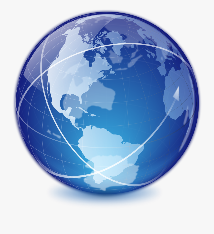 Transparent Internet Globe Clipart - Transparent Background Globe Icon, Transparent Clipart