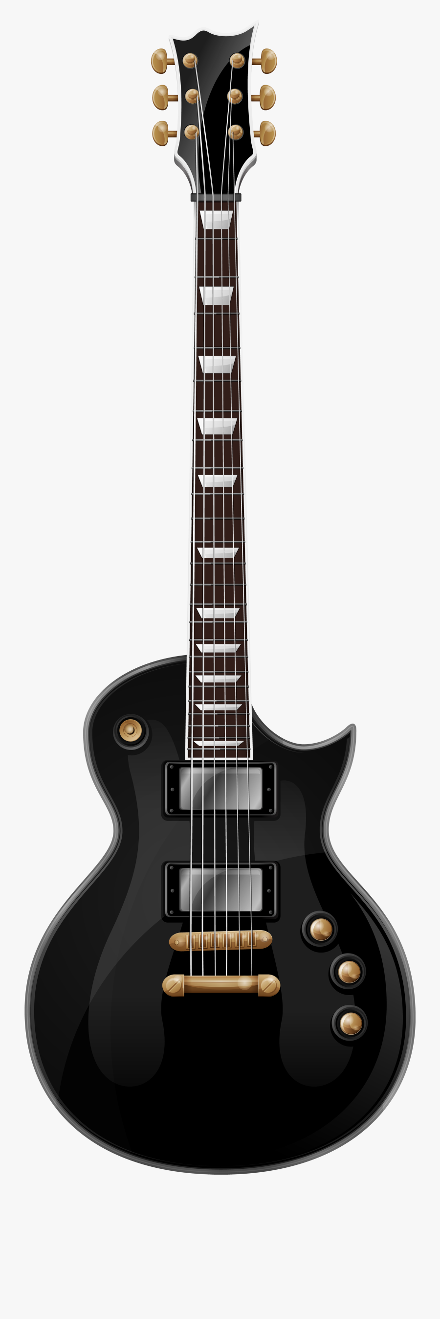 Guitar Clipart Clip Art Black - Epiphone Les Paul Studio Deluxe Wr, Transparent Clipart