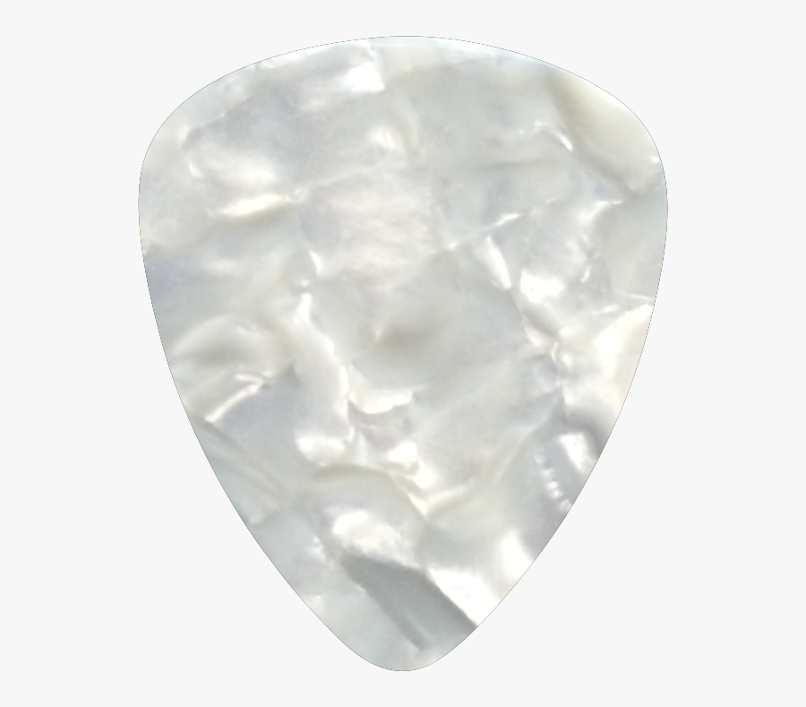 White Pearl Guitar Pick, Transparent Clipart