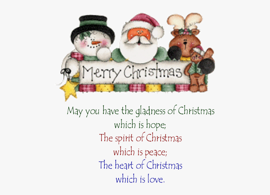 Merry X Mas Poem, Transparent Clipart