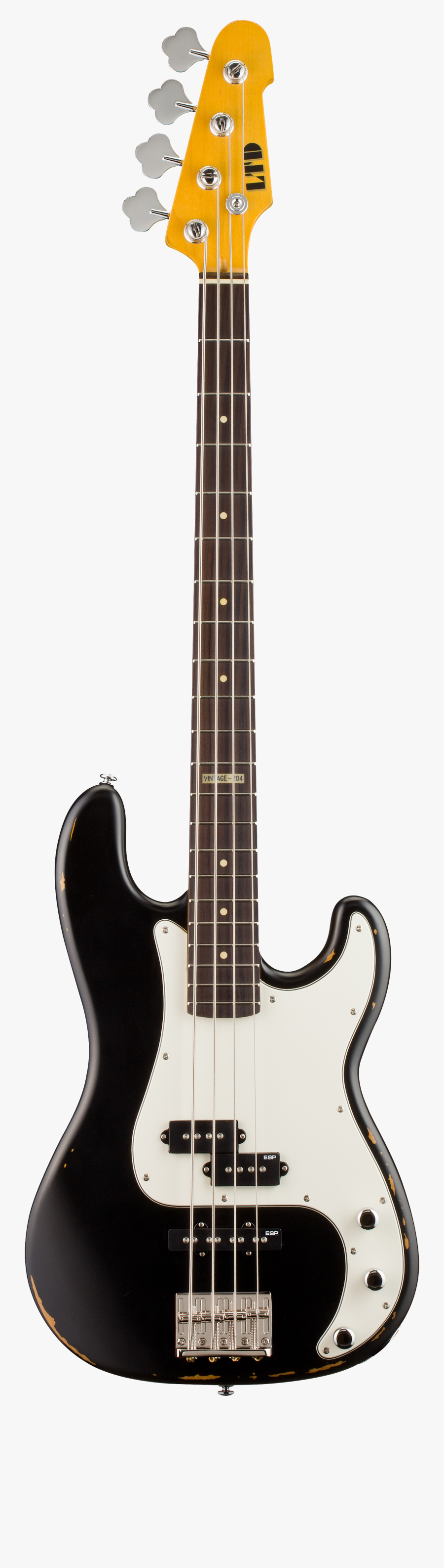 Electric Guitar Png Image - Black Fender Bass Guitar, Transparent Clipart