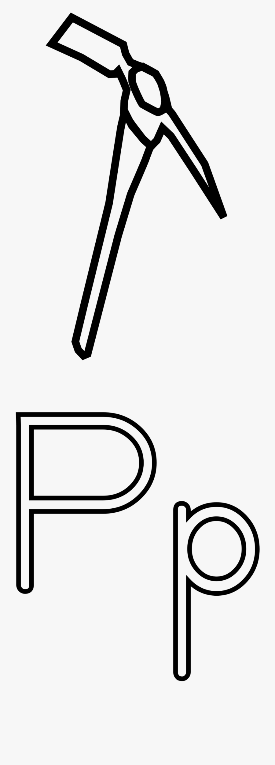 Letters Free Stock Photo Illustration Of The Letter - صورة فأس للتلوين, Transparent Clipart