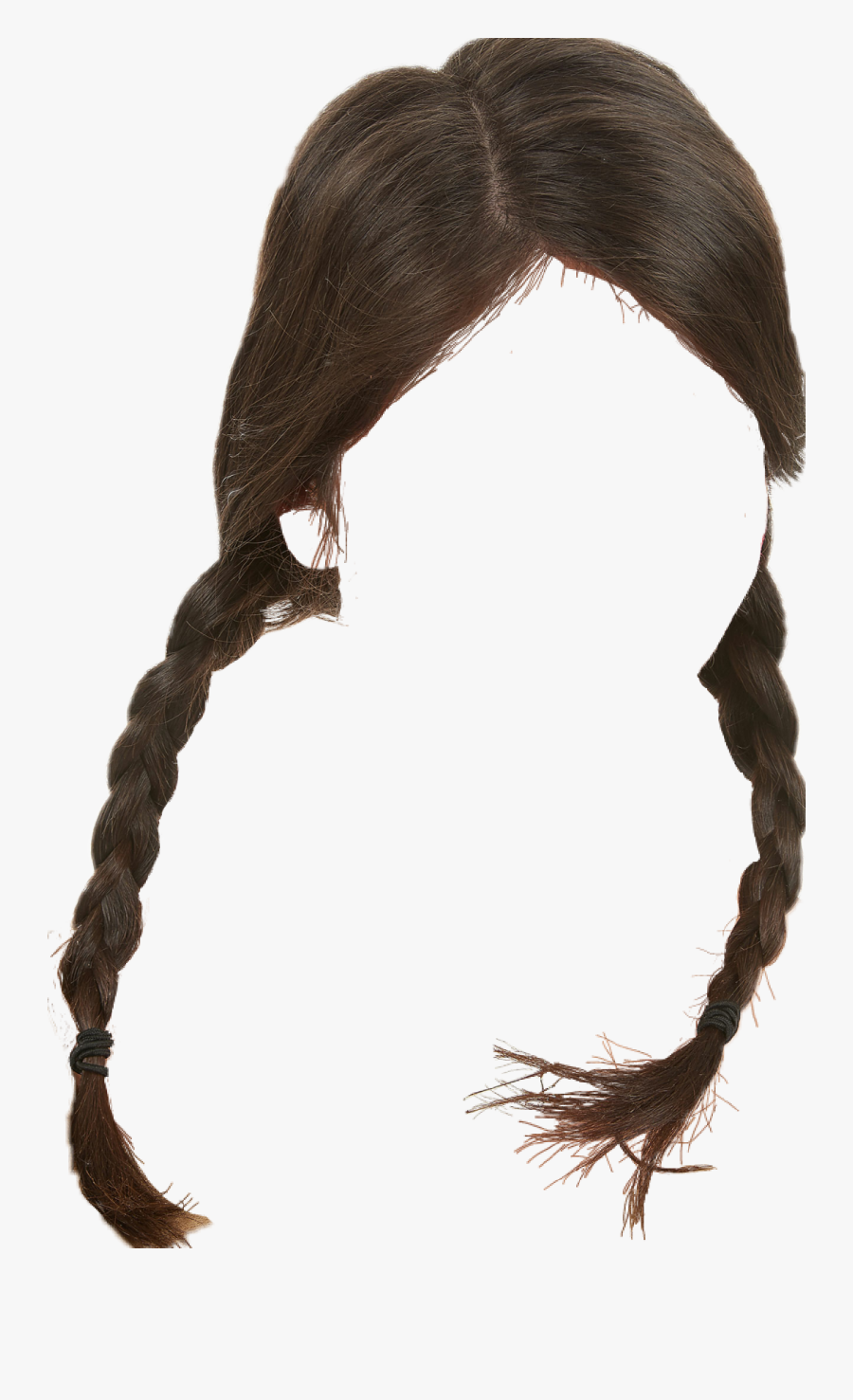 Transparent Pigtail Hair Clipart - Picsart Girl Kiss Png, Transparent Clipart