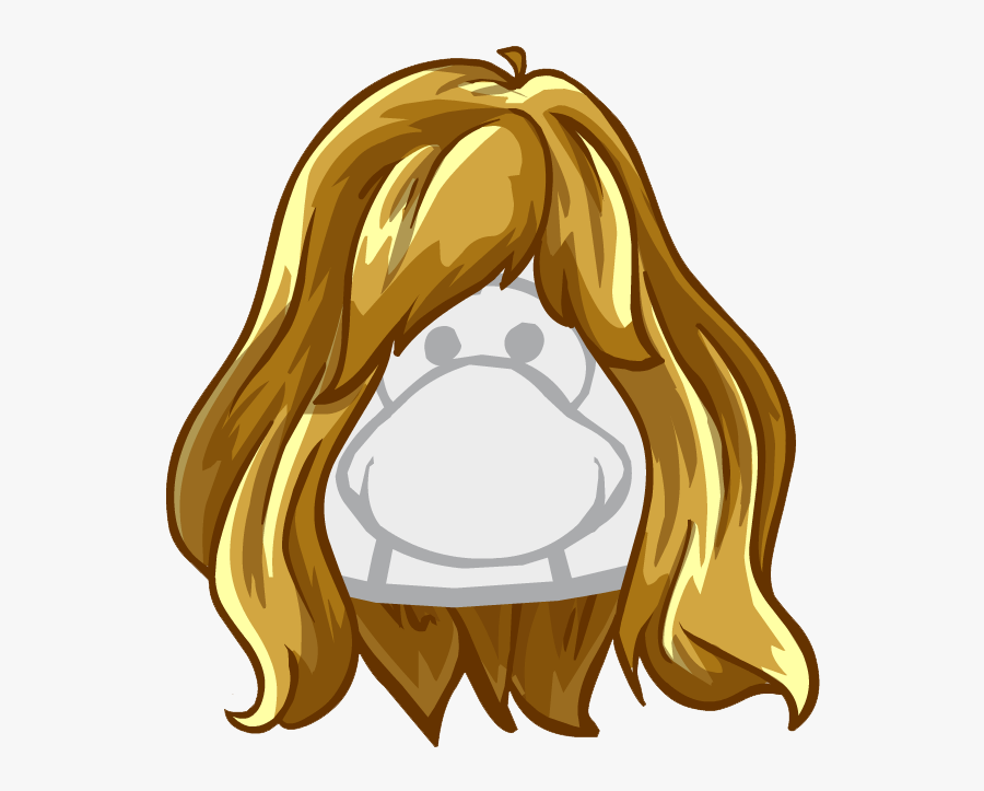 Transparent Wigs Clipart - Club Penguin Side Ponytail, Transparent Clipart