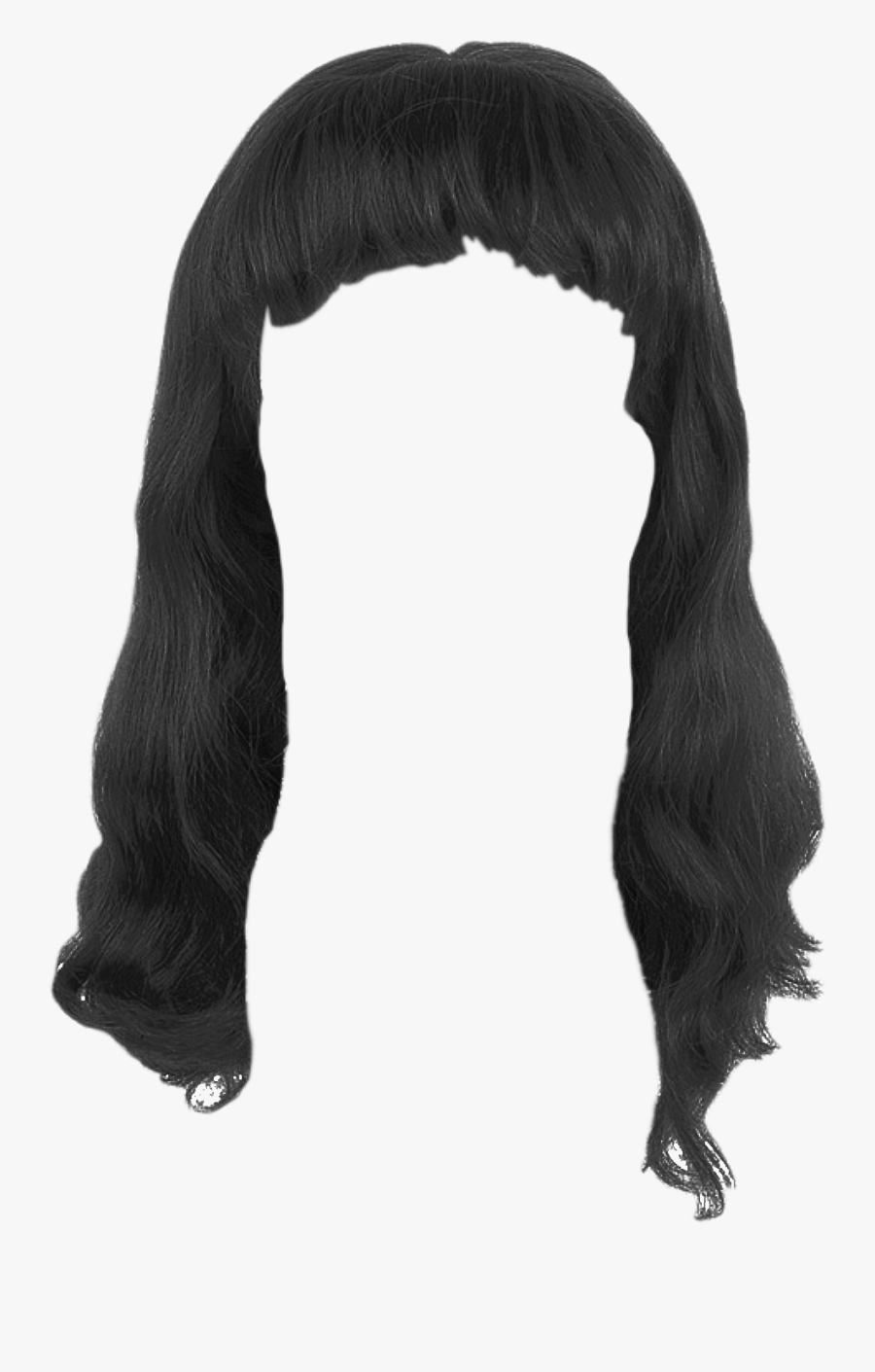 Black Wig Png, Transparent Clipart