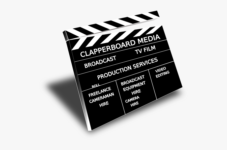 Clapperboard Clipart, Transparent Clipart