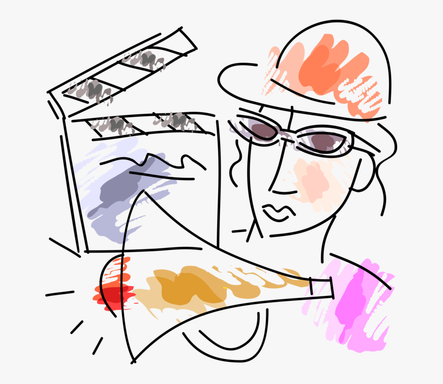 Transparent Film Clapper Png, Transparent Clipart