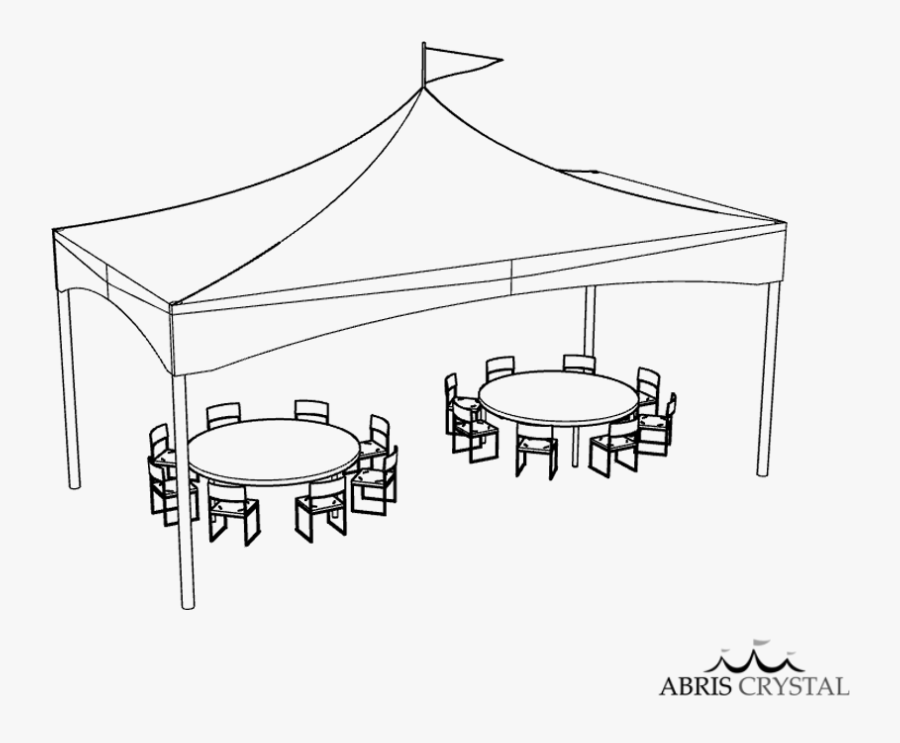 Clipart Tent Gazebo Tent - Sketch, Transparent Clipart