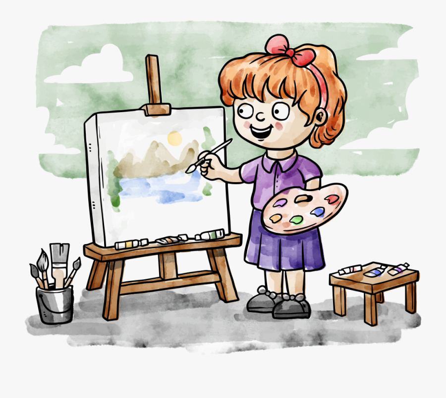 Oil Painting Art Drawing - Herramientas De Un Pintor Artistico, Transparent Clipart