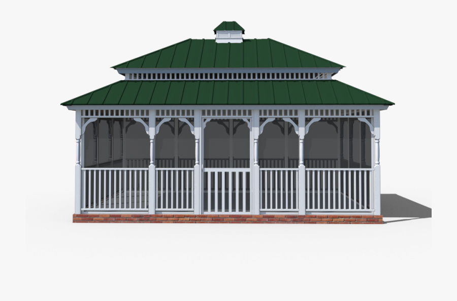 Gazebo, Transparent Clipart