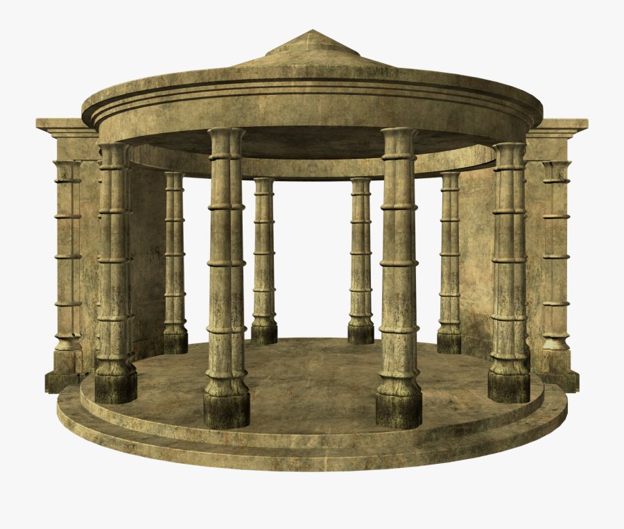 Colosseum Ruins Architecture Clip - Ancient Building Png, Transparent Clipart