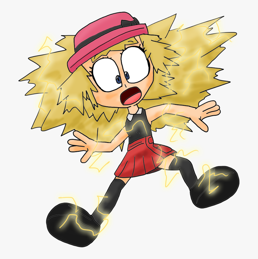 Serena Electroshocked By Juacoproductionsarts - Anime Electroshock, Transparent Clipart