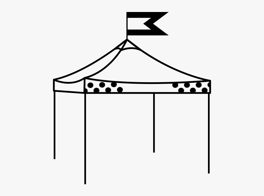 Luxe Event Rental Tent Icon, Transparent Clipart