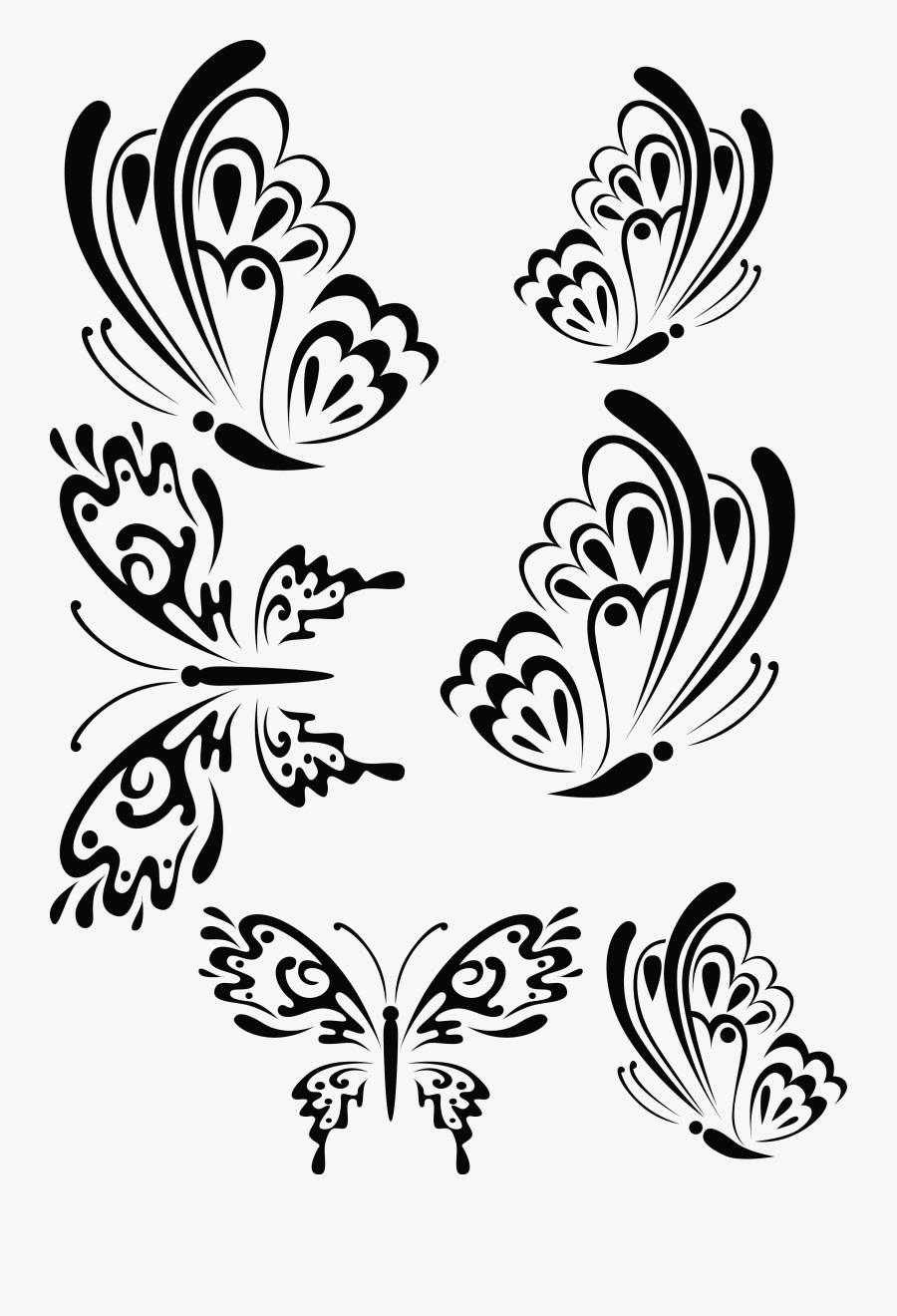 Download Swirly Butterfly Svg Free Transparent Clipart Clipartkey