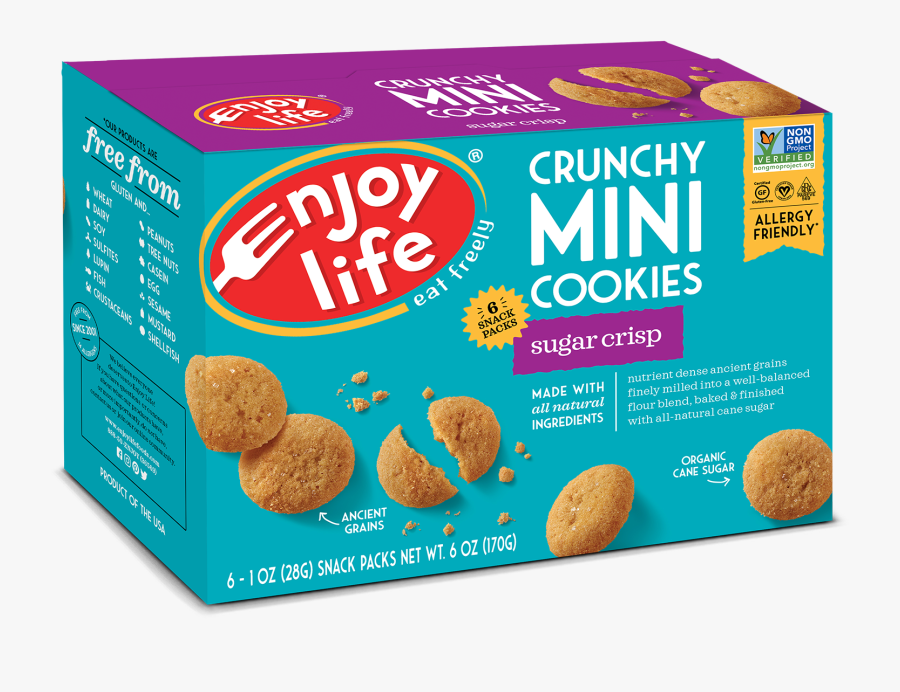 Clip Art Elf Minicookie Crunchy Sc - Enjoy Life Mini Cookies, Transparent Clipart