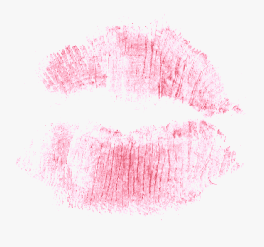 Red Print Kiss Lips Png Transparent - Pink Kiss Lips Png, Transparent Clipart