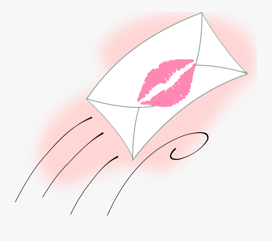 Pink,plant,eye - Red Lips Watercolor Painting, Transparent Clipart