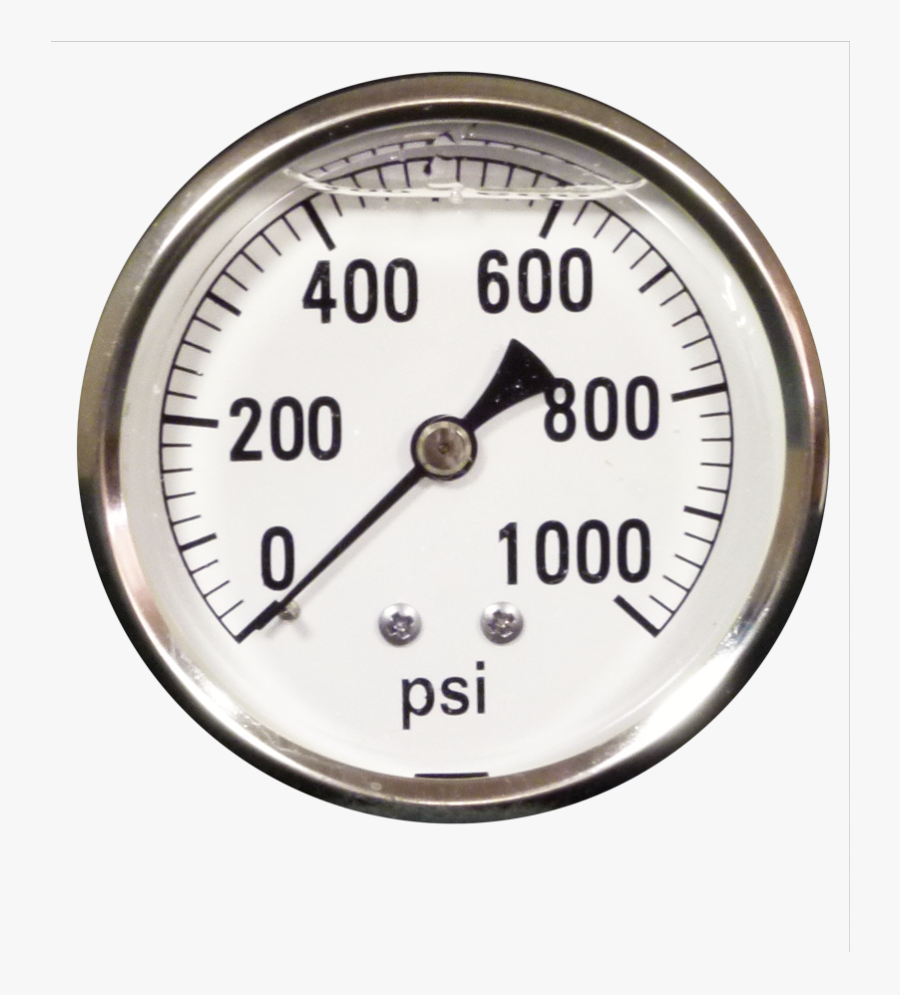 Pressure Gauge, 0-1000 Psi, Panel Mount, W/ Bracket - Pressure Gauge Dial 1000psi, Transparent Clipart