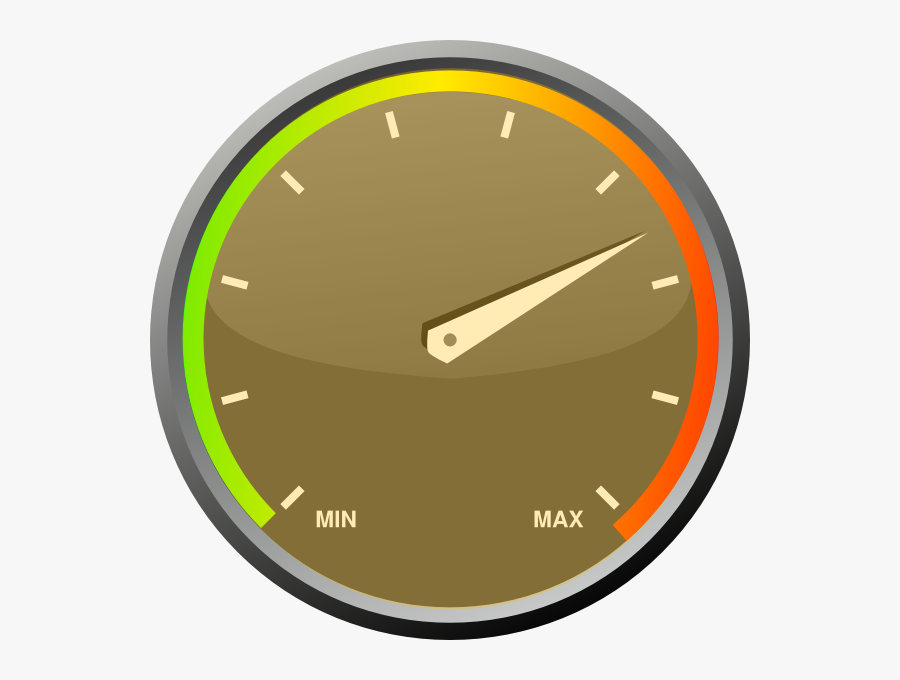 Speedometer Icon, Transparent Clipart