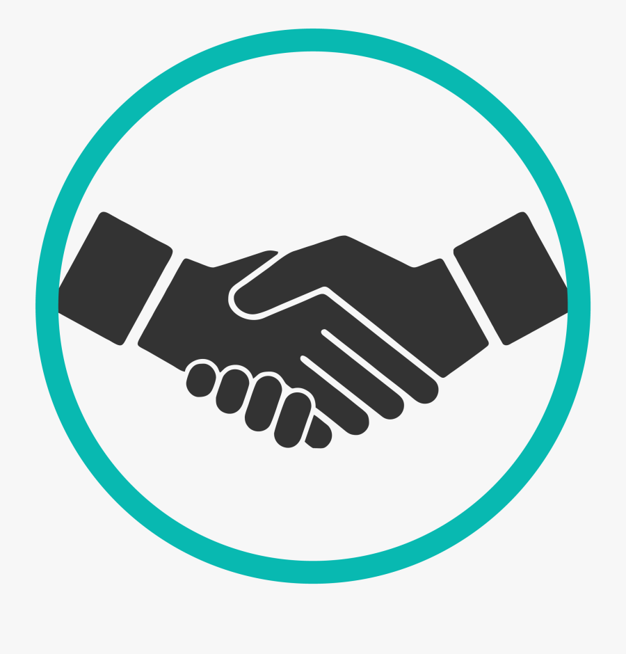 Medical Transcription Outsourcing Services - Handshake Icon Transparent Background, Transparent Clipart