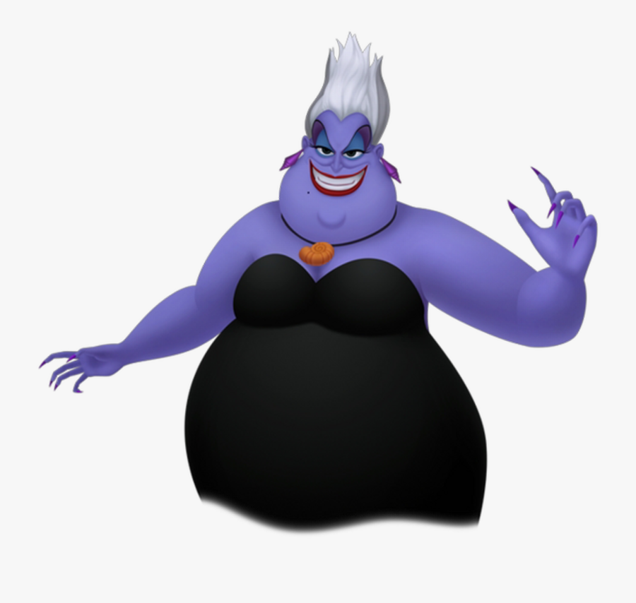Ursula Kingdom Hearts Clipart , Png Download - Fat Disney Characters Female, Transparent Clipart