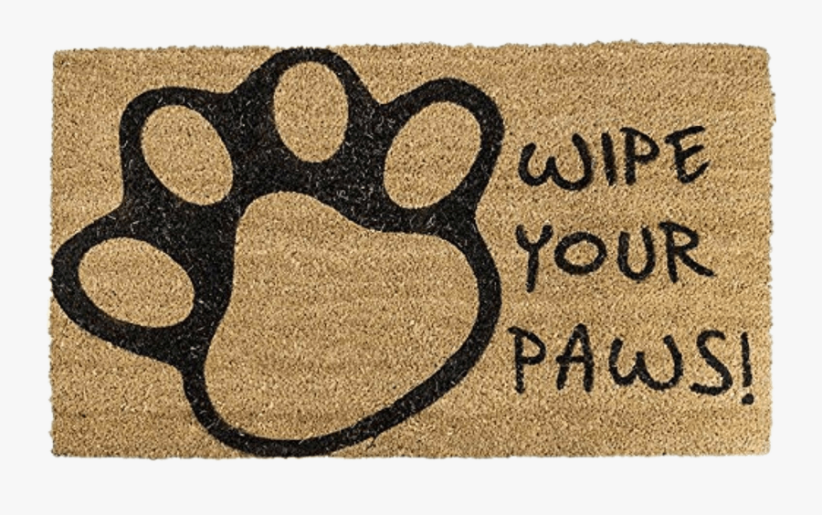 Wipe Your Paws Doormat - Door Mats, Transparent Clipart