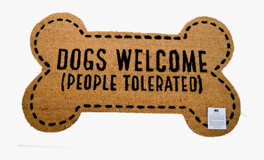 Dogs Welcome People Accepted Door Mat - Illustration, Transparent Clipart