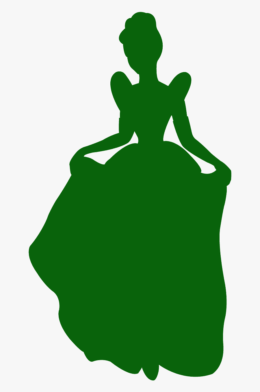 Disney Princess Colour Silhouette, Transparent Clipart