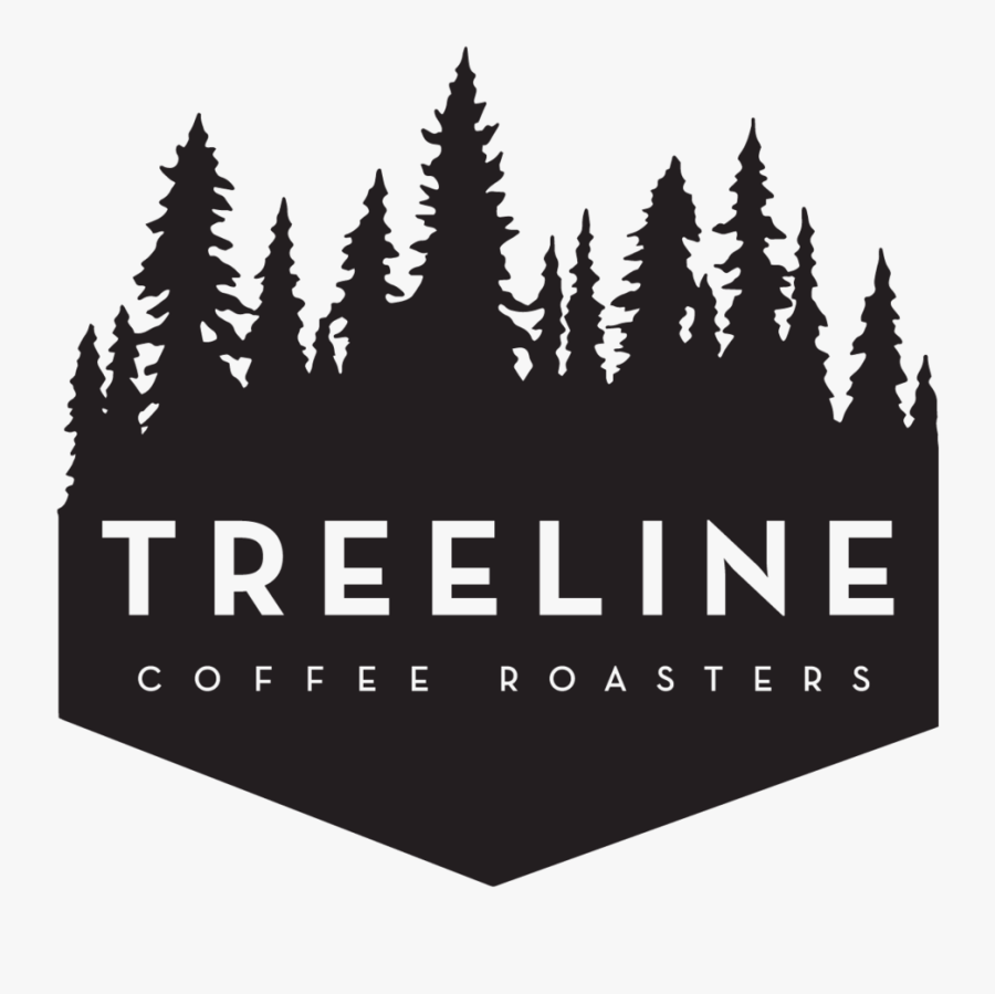Logo Tree Line Pine - Pine Tree Line Silhouette, Transparent Clipart