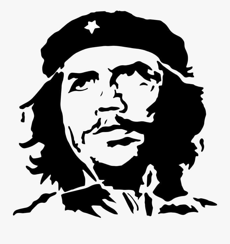 Che Guevara Pencil Drawing, Transparent Clipart