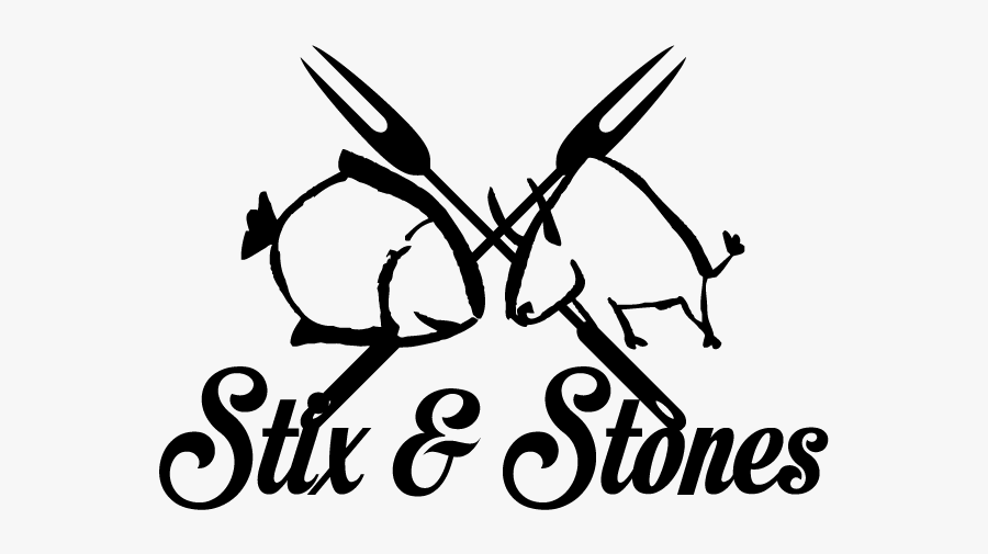 Stones Drawing - Stix - Beef And Fish, Transparent Clipart