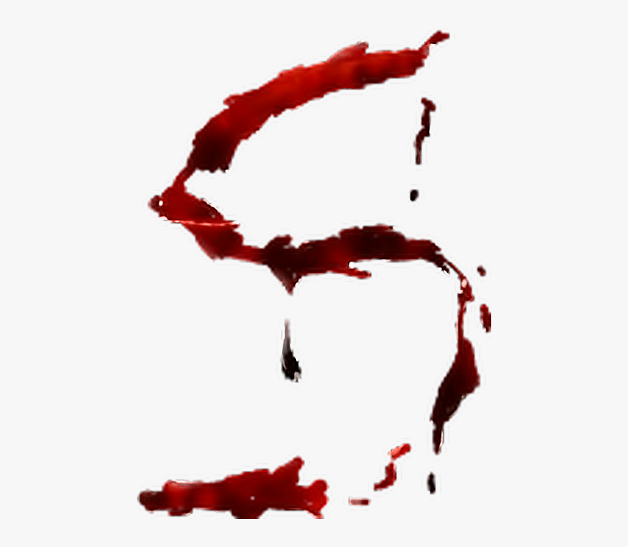 #blood #bloody #alphabet #letter #writing #s - Blood Writing Alphabet On Hand, Transparent Clipart
